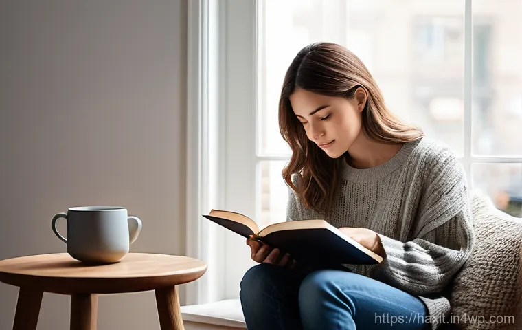 습관 추적을 통한 긍정적 피드백의 중요성 - **Prompt for daily 30-minute reading:**
    A serene young woman, casually dressed in a comfortable ...