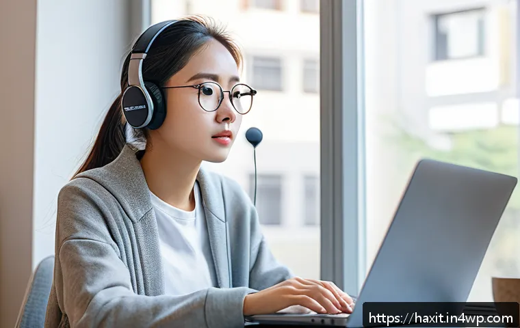 실패한 습관 추적의 원인과 극복 방법 - A focused young woman in a cozy, modern study room, sitting at a clean desk with a laptop and notebo...